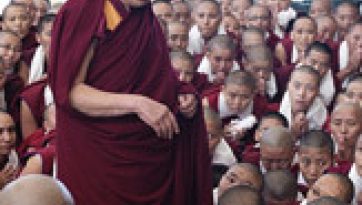 His Holiness the Dalai Lama Addresses Nuns After the Great Winter Debate Session