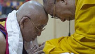 His Holiness the Dalai Lama is Offered a Long-life Ceremony