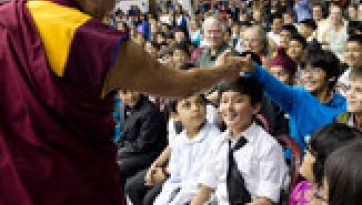 His Holiness the Dalai Lama Visits a Nunnery, Retreat and Monastery Before Speaking at Woodstock School